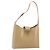 Borsa a tracolla Salvatore Ferragamo Gancini in pelle beige oro Auth ka4982 D'oro