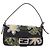Borsa FENDI Mamma Baguette in denim con ricamo floreale blu navy e argento Auth 190100SAM - vista 13
