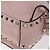 VALENTINO Studs Backpack Leather Pink Gold Auth BA13535 Golden - view 9