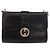 Borsa a tracolla GUCCI Horsebit Chain in pelle nera e oro Auth 189930 Nero D'oro - vista 13