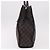 Borsa Tote GUCCI GG Canvas Jackie Dark Brown Silver 002 1064 Auth ka5021A - vista 3