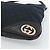Borsa a Spalla GUCCI GG Canvas Nera Oro 169947 Auth 190317A Nero D'oro - vista 9