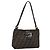 FENDI Zucca Canvas Mamma Baguette Tote Bag Black Brown Auth 189846A Marrone Nero