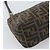 FENDI Zucca Canvas Mamma Baguette Tote Bag Black Brown Auth 189846A Marrone Nero - vista 16