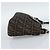 FENDI Zucca Canvas Mamma Baguette Tote Bag Black Brown Auth 189846A Marrone Nero - vista 4
