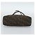 FENDI Zucca Canvas Mamma Baguette Tote Bag Black Brown Auth 189846A Marrone Nero - vista 5