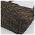 FENDI Zucca Canvas Mamma Baguette Tote Bag Black Brown Auth 189846A Marrone Nero - vista 9