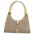 Bolso de Hombro GUCCI Lona y Cuero Beige Oro 002 1067 Auth 188585A Dorado - vista 13