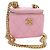 CHANEL Vanity Chain Shoulder Bag Caviar Skin Pink Gold CC Auth hk3887SAM Golden