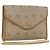 Borsa a tracolla con catena Christian Dior Honeycomb Canvas PVC Beige Oro Auth 190583 D'oro