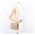 Borsa a tracolla con catena Christian Dior Honeycomb Canvas PVC Beige Oro Auth 190583 D'oro - vista 20