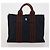Hermès Borsa Fourre Tout HERMES Cotton 4 Set Navy Orange gray Auth BA13658 Marrone Arancione Blu navy - vista 14