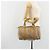 Céline Borsa CELINE Macadam Canvas PVC Beige Oro Autentica 187822 D'oro - vista 24