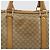 Céline Borsa CELINE Macadam Canvas PVC Beige Oro Autentica 187822 D'oro - vista 3