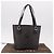 Céline Borsa Tote CELINE Macadam Canvas PVC Pelle Nera Oro Auth BA13696A Nero D'oro - vista 12
