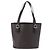 Céline Borsa Tote CELINE Macadam Canvas PVC Pelle Nera Oro Auth BA13696A Nero D'oro - vista 2