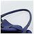 Céline Borsa CELINE in pelle blu argento Auth ar14019A - vista 8