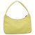 PRADA Hand Pouch Nylon Gelb Silber Auth 189641 - Ansicht 2