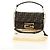 Borsa FENDI Chain Zucca Canvas Mamma Baguette 2way Marrone Nero Auth 189061SV - vista 12
