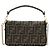 Borsa FENDI Chain Zucca Canvas Mamma Baguette 2way Marrone Nero Auth 189061SV - vista 2