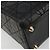 Borsa Christian Dior Lady Dior Canage in pelle di agnello nera e oro Auth bs35805V Nero D'oro - vista 11