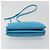 Céline Borsa a tracolla CELINE Trio in pelle azzurro oro Auth 189302 D'oro Blu chiaro - vista 5