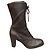 Botines de cuero Jil Sander Castaño