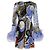 Moschino Vestido mini de seda con plumas Resort 2023 Multicolor