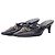 Mules Prada anni 2000 con punta quadrata, occhielli e tacco kitten Nero