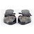 Mules Prada anni 2000 con punta quadrata, occhielli e tacco kitten Nero - vista 5