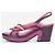 Prada SS08 'Fairy' Mary Jane Sandalen mit Blockabsatz Pink - Ansicht 3