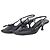Miu Miu SS99 Slingback-Kittenheels mit Schleife und Gummikappe Schwarz
