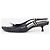 Miu Miu SS99 Slingback-Kittenheels mit Schleife und Gummikappe Schwarz - Ansicht 3