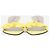 Sandálias de salto plataforma Miu Miu 2000s Bow Wedge Mule Heels Amarelo - vista 5
