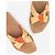 Sandali Miu Miu 2000s Angular Ribbon Slides Beige - vista 2