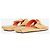 Sandali Miu Miu 2000s Angular Ribbon Slides Beige - vista 3
