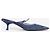 Mule Mary-Jane con punta quadrata e tacco kitten Prada SS00 Blu navy - vista 5