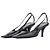 Gucci by Tom Ford SS98 Square Toe Crystal Slingback Pumps Schwarz