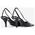 Gucci by Tom Ford SS98 Square Toe Crystal Slingback Pumps Schwarz - Ansicht 3