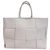 Bolsa de Ombro Bottega Veneta Arco Maxi Intrecciato Branco