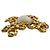 Spilla Chanel 93A Cross Motif Pearl D'oro - vista 2