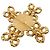 Spilla Chanel 93A Cross Motif Pearl D'oro - vista 3