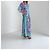 Completo in Seta Floreale Weekend Max Mara Rosa Blu Verde Porpora - vista 8