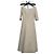 Christian Dior Abito Lungo in Lana e Seta Beige Crudo