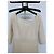 Christian Dior Abito Lungo in Lana e Seta Beige Crudo - vista 2