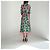 Vestido de seda Gucci Alessandro Michele Estampado Margaritas Primavera 2017 Rosa Blanco Verde - vista 2