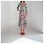 Vestido de seda Gucci Alessandro Michele Estampado Margaritas Primavera 2017 Rosa Blanco Verde - vista 3