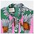 Vestido de seda Gucci Alessandro Michele Estampado Margaritas Primavera 2017 Rosa Blanco Verde - vista 8