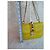 Valentino Garavani Borsa Rockstud Lock Flap - Pelle Giallo Lime - vista 4