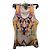 Canotta Just Cavalli Multicolore con Stampa Marrone Rosa Bianco Blu Verde Arancione Porpora Giallo